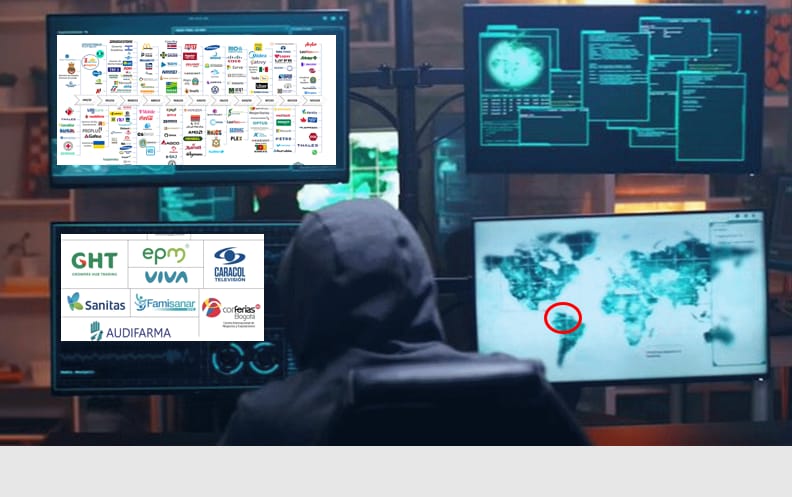 Listado de empresas afectadas por Ransomware en Colombia